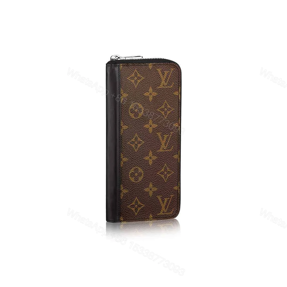 Louis Vuitton Zippy Wallet Vertical Monogram Macassar Canvas M60109 – RRG069 — view 1