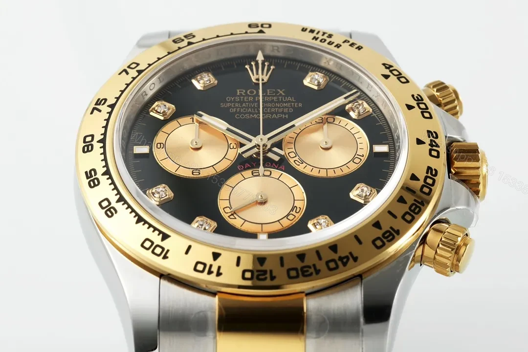 View 4 of GS Factory Clean Factory APS Daytona Black Gold Two-Tone Watch