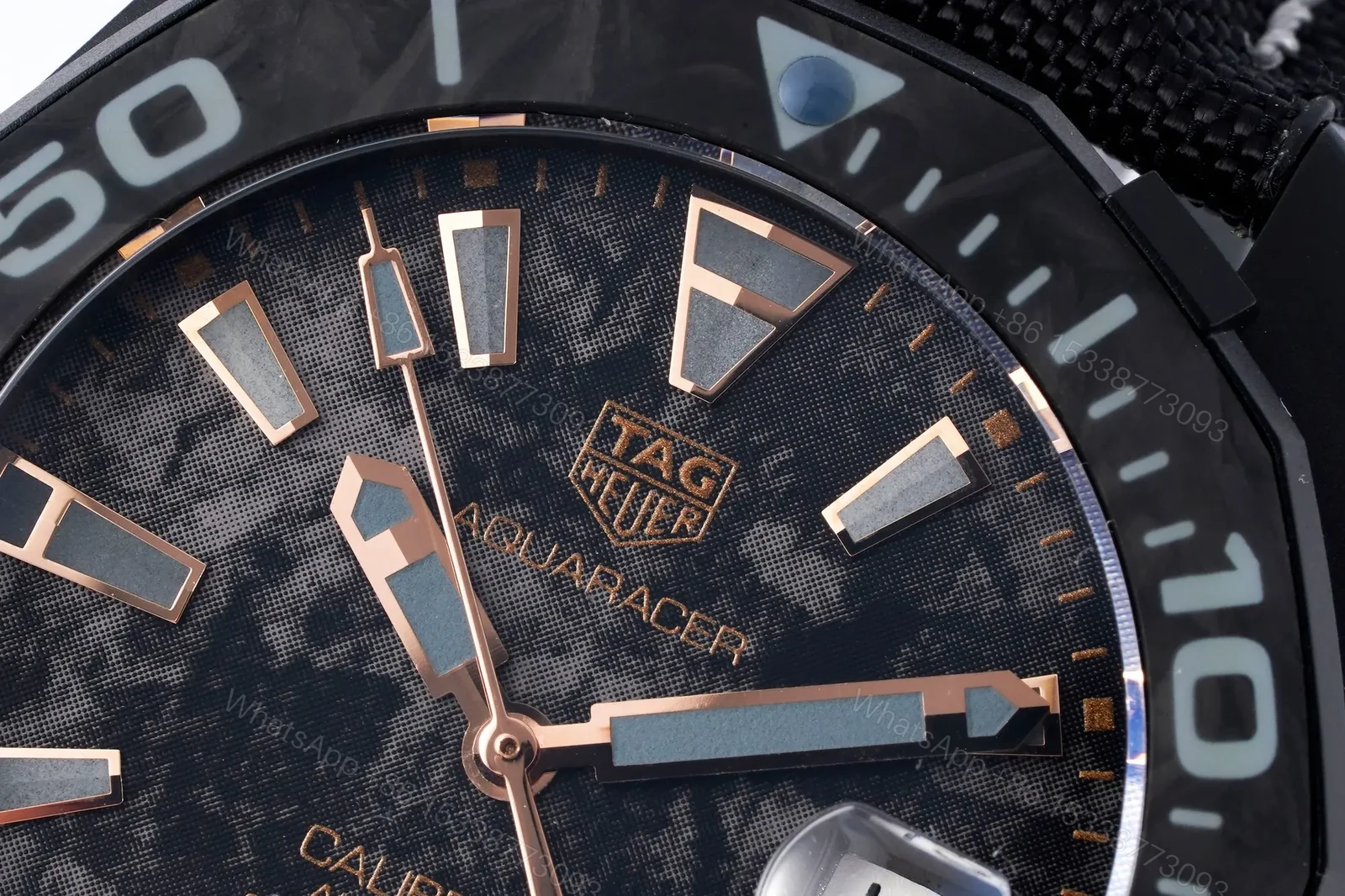 View 8 of Tag Heuer Super Series Watch – Black Dial, Black Strap, Casual and Formal Style, 100m Water Resistance