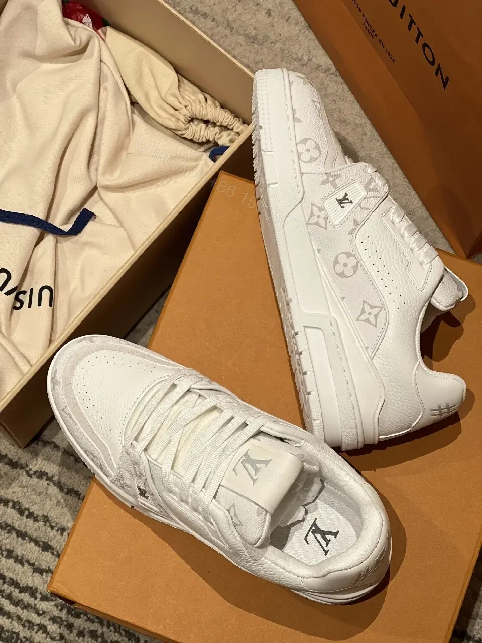 View 6 of White Leather Sneaker: Minimal Luxury, All-Day Comfort