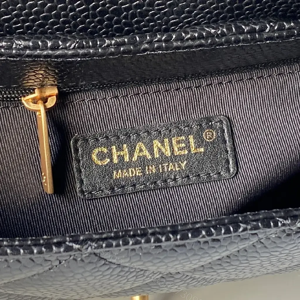 View 9 of Quilted Black Bag with Gold Chain—Timeless Luxury Utility
