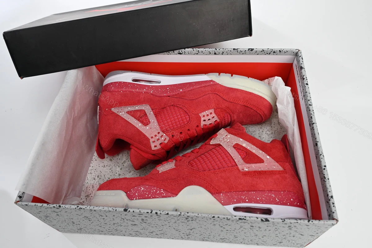 Air Jordan 4 Retro Wine red ink splashing 904282 — view 2