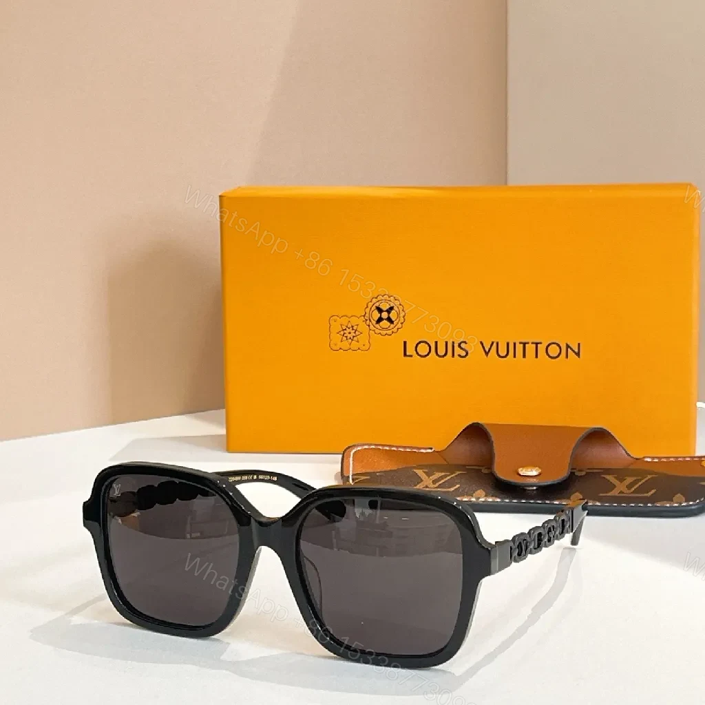 View 5 of Bold Square-To-Oval Eyewear with LV-Pattern Accents