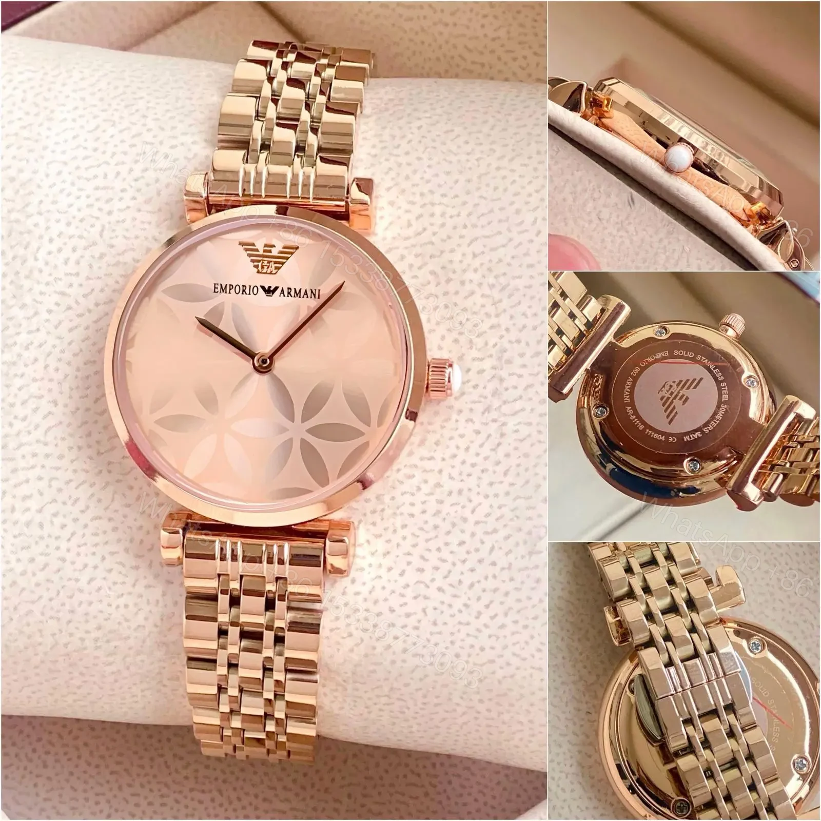 Emporio Armani Rose Gold Elegant Dial — view 1