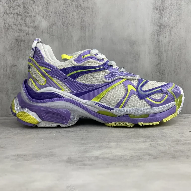 View 5 of Bold Lilac Lemon Luxe Sneaker: Luxe Futuristic Comfort Sneakers