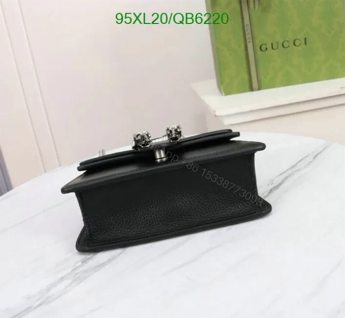 View 3 of Gucci Dionysus Black Mini Crossbody Bag Dupe QB62202