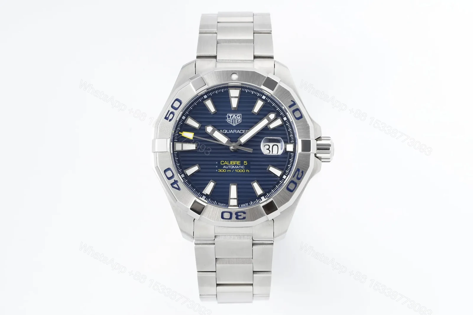XF Factory TAG Heuer Aquaracer Blue Dial Stainless Steel Men’s Watch — view 1