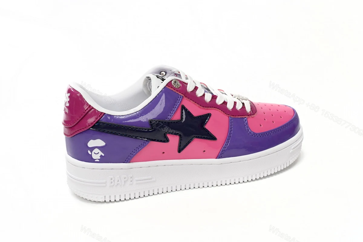 View 9 of A Bathing Ape Bape Sta Low Purple Mirror Surface 1H20 191 046