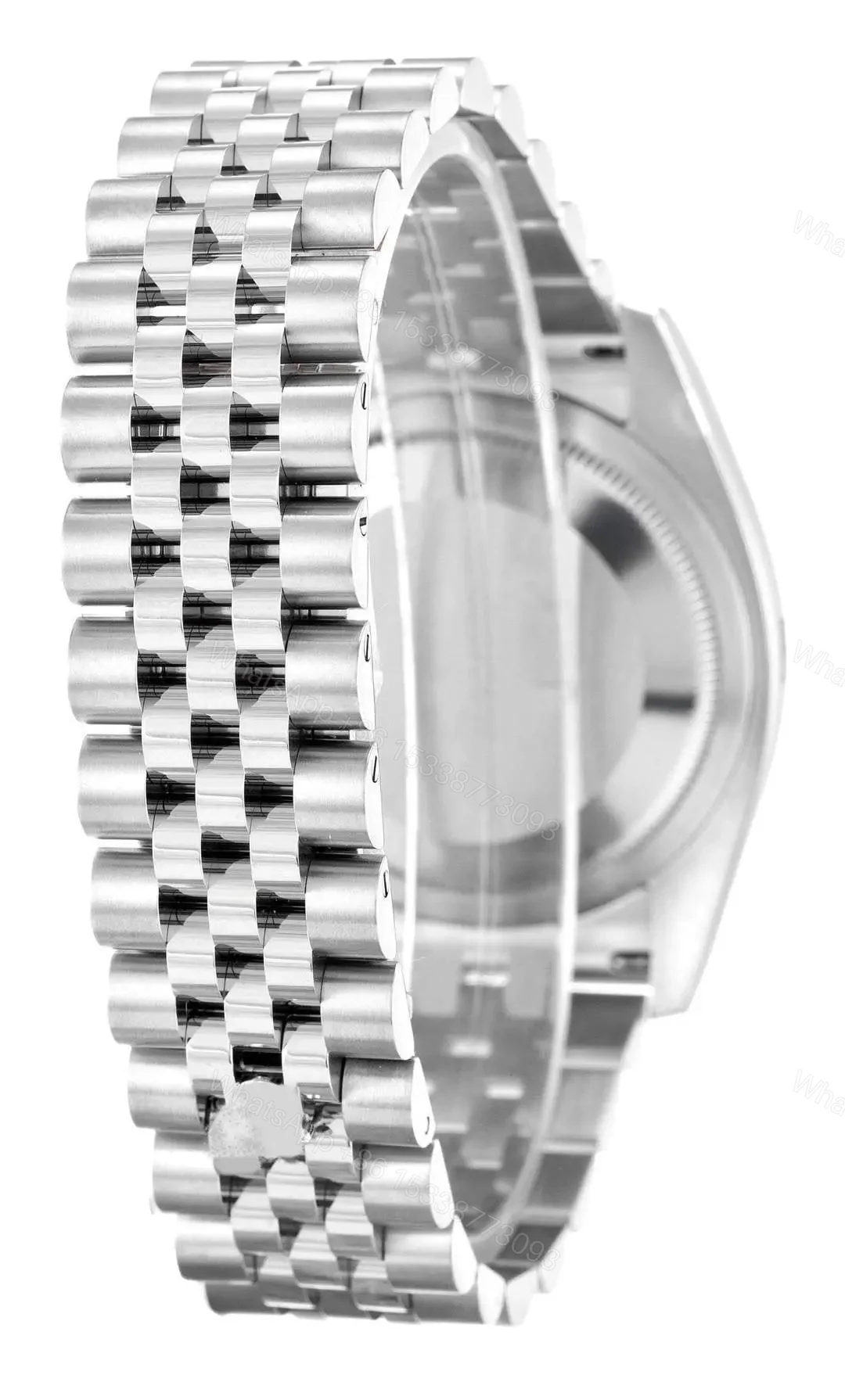 View 4 of Replica Rolex Datejust 41 Steel White Dial Smooth Bezel Oyster Watch 126300
