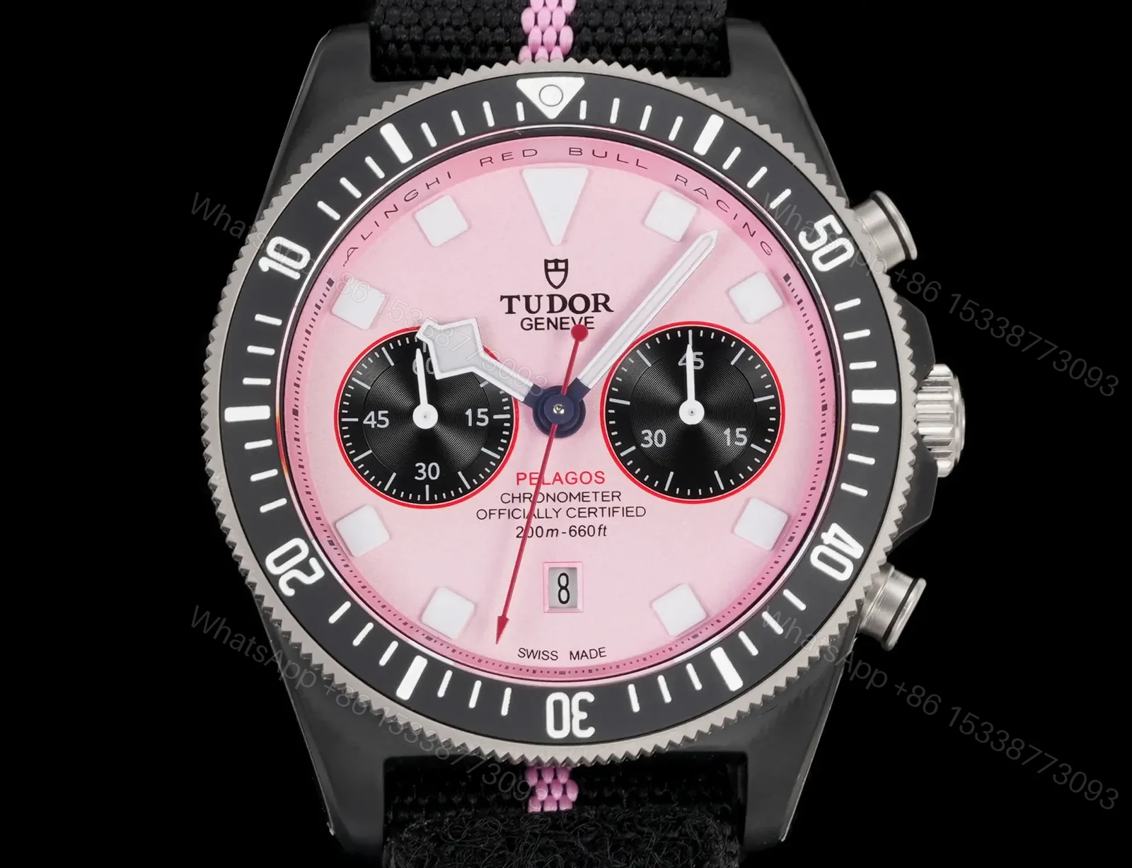 View 6 of Tudor Pink Chronograph Pelagos FXD Black Fabric Strap Ultimate 43MM M25807KN-0001