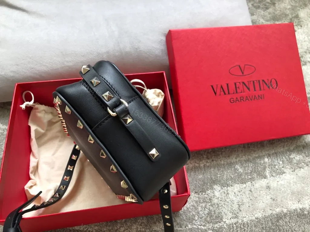 View 8 of Rockstud Crossbody: Compact, Edge-Luxe Leather Bag