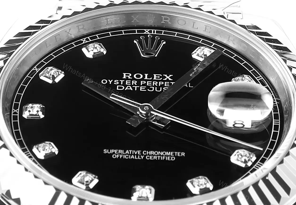 View 6 of VS Factory Clean Factory DDF Rolex Datejust 41mm Black Steel Watch