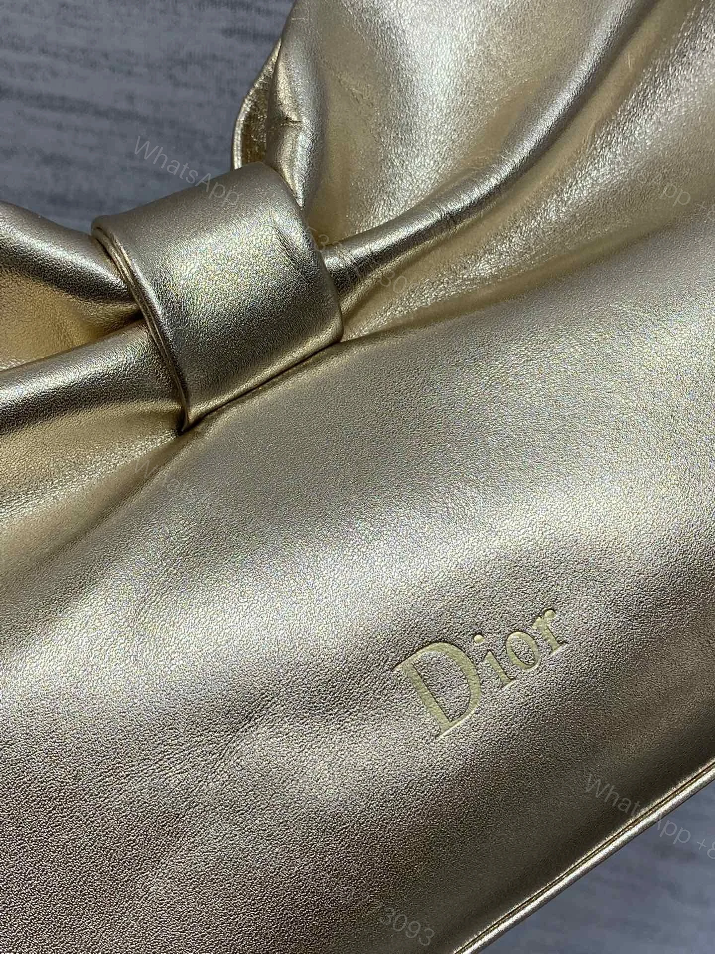 View 3 of Dior Bow Bag Gold Lambskin