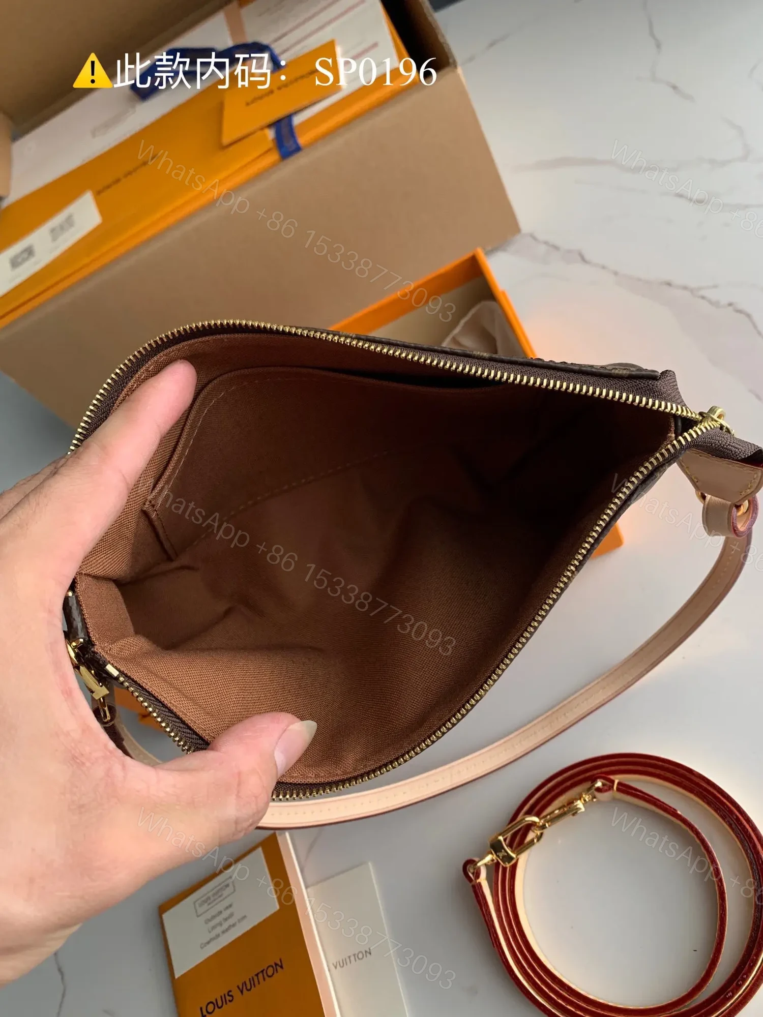 View 9 of Louis Vuitton LV Pochette Monogram Woman’s Handbags 23.5×13.5cm