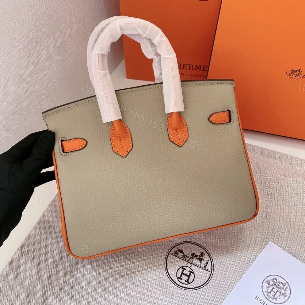 View 3 of Hermes Birkin Mini Gold Hardware Epsom Multicolor 20Cm