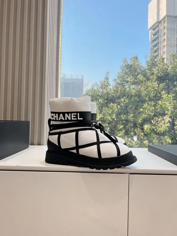 View 9 of Quilted Ankle Boots with Chanel-Inspired Strap - All-Day Comfort
