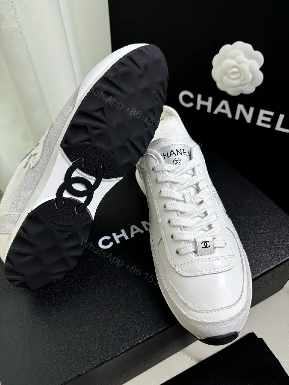 View 6 of Minimalist White Leather Sneakers: Couture-Inspired Luxury