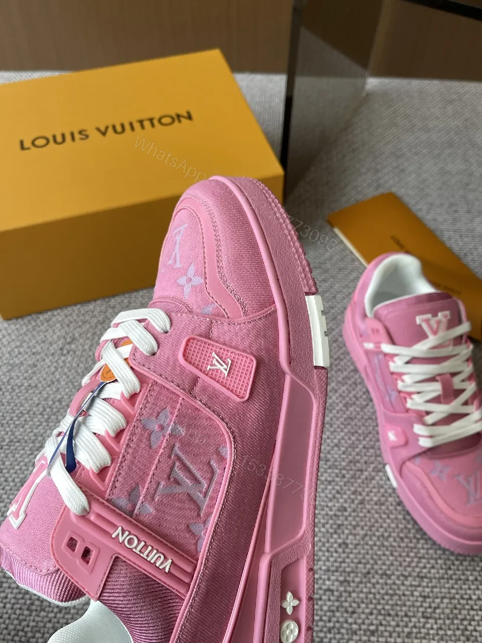 View 6 of Vivid Pink Suede Sneakers: Luxe Everyday Statement Pair