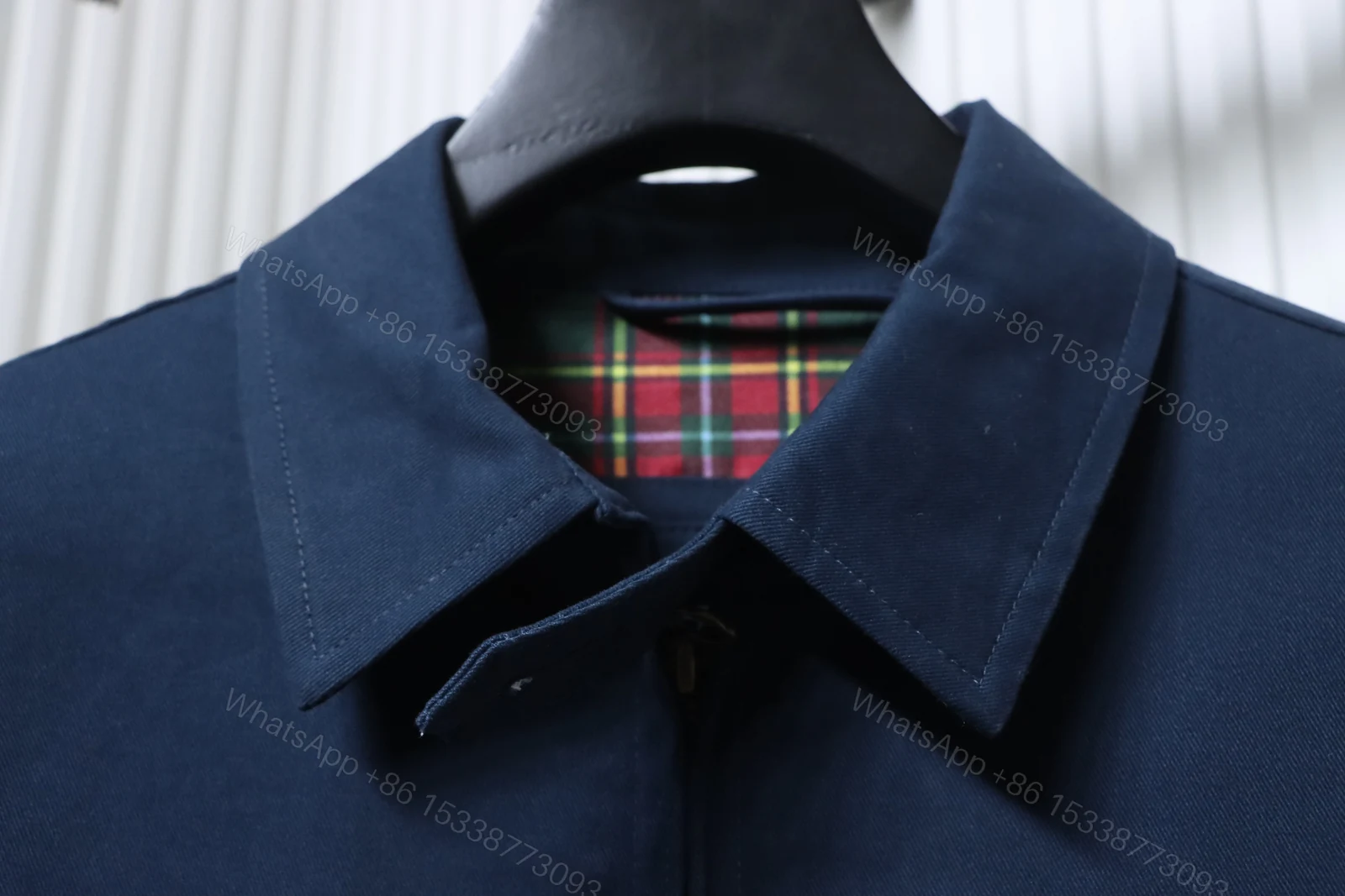 View 2 of Polo Ralph Lauren Vintage Clasp Chain Coat dark blue
