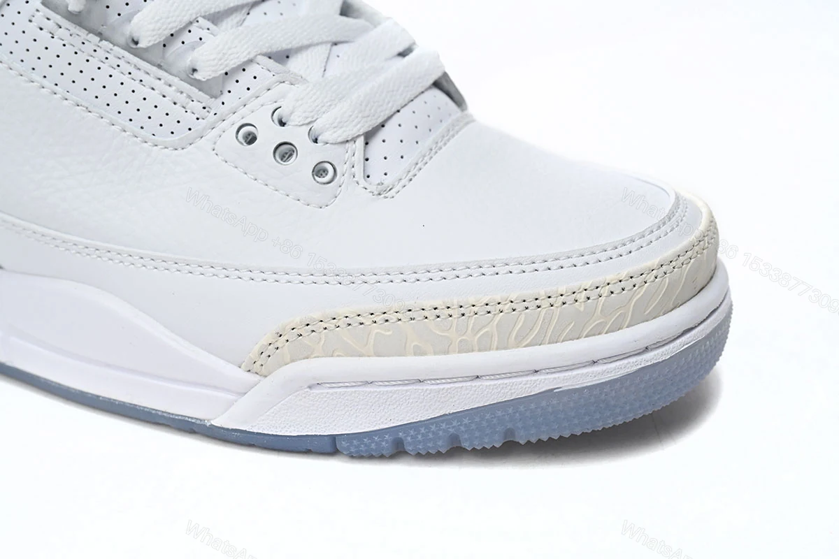 View 4 of Air Jordan 3 Retro Pure White 136064-111