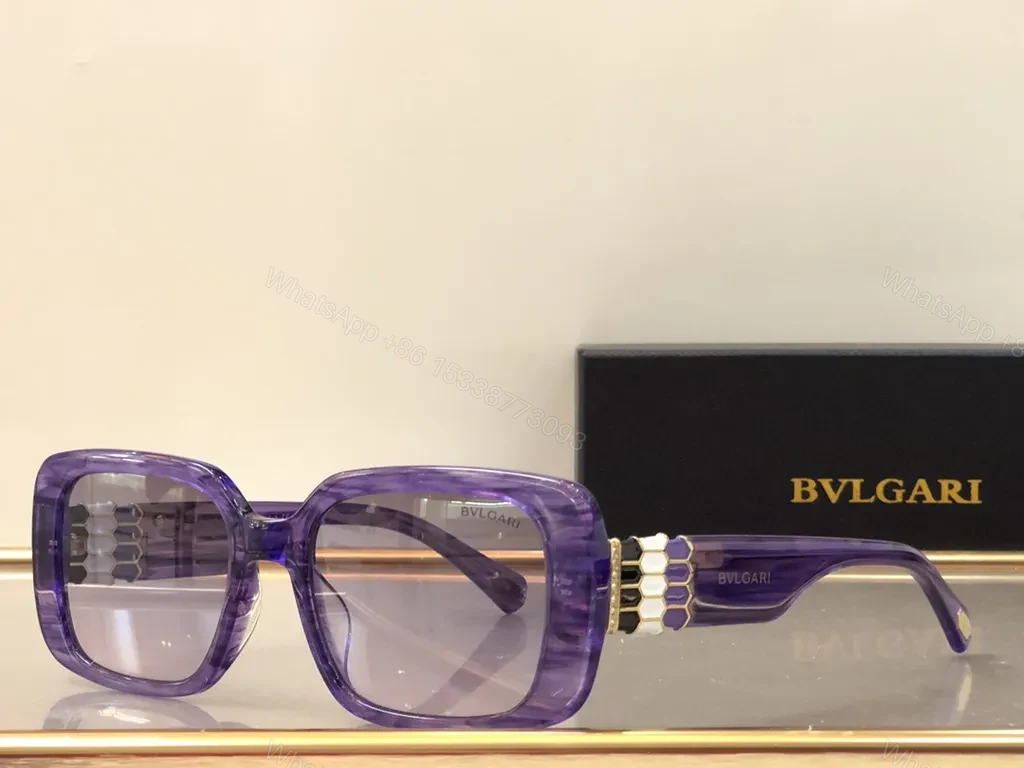 View 2 of Green Luxe BVLGARI Sunglasses: Oversized Green Frame, Signature Shine