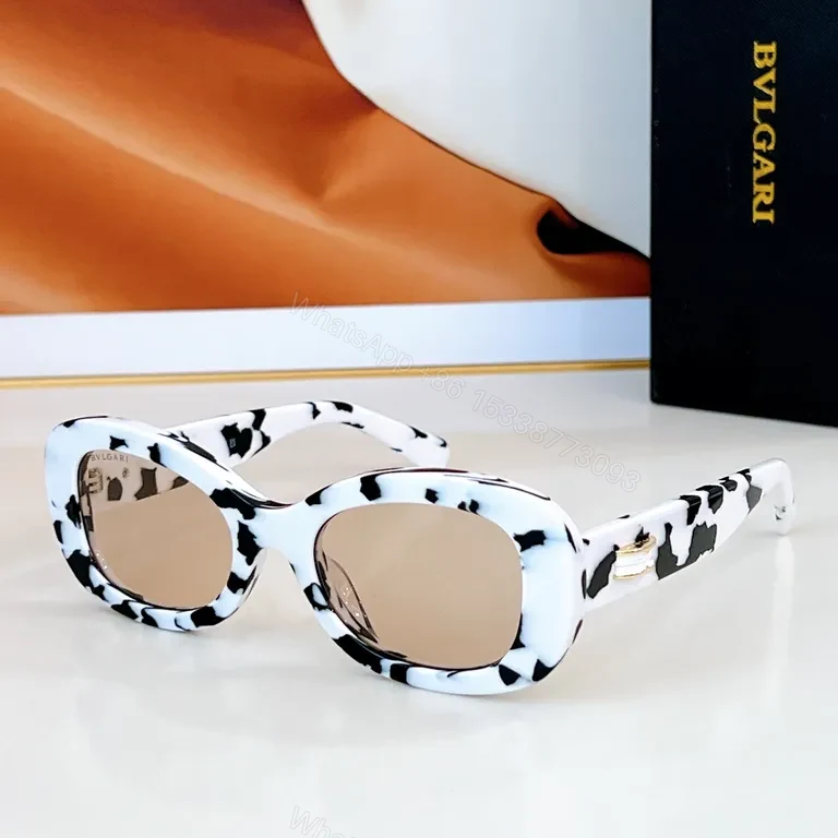 View 4 of Bold Luxe Oversized Sunglasses: Acetate, BVLGARI Detailing