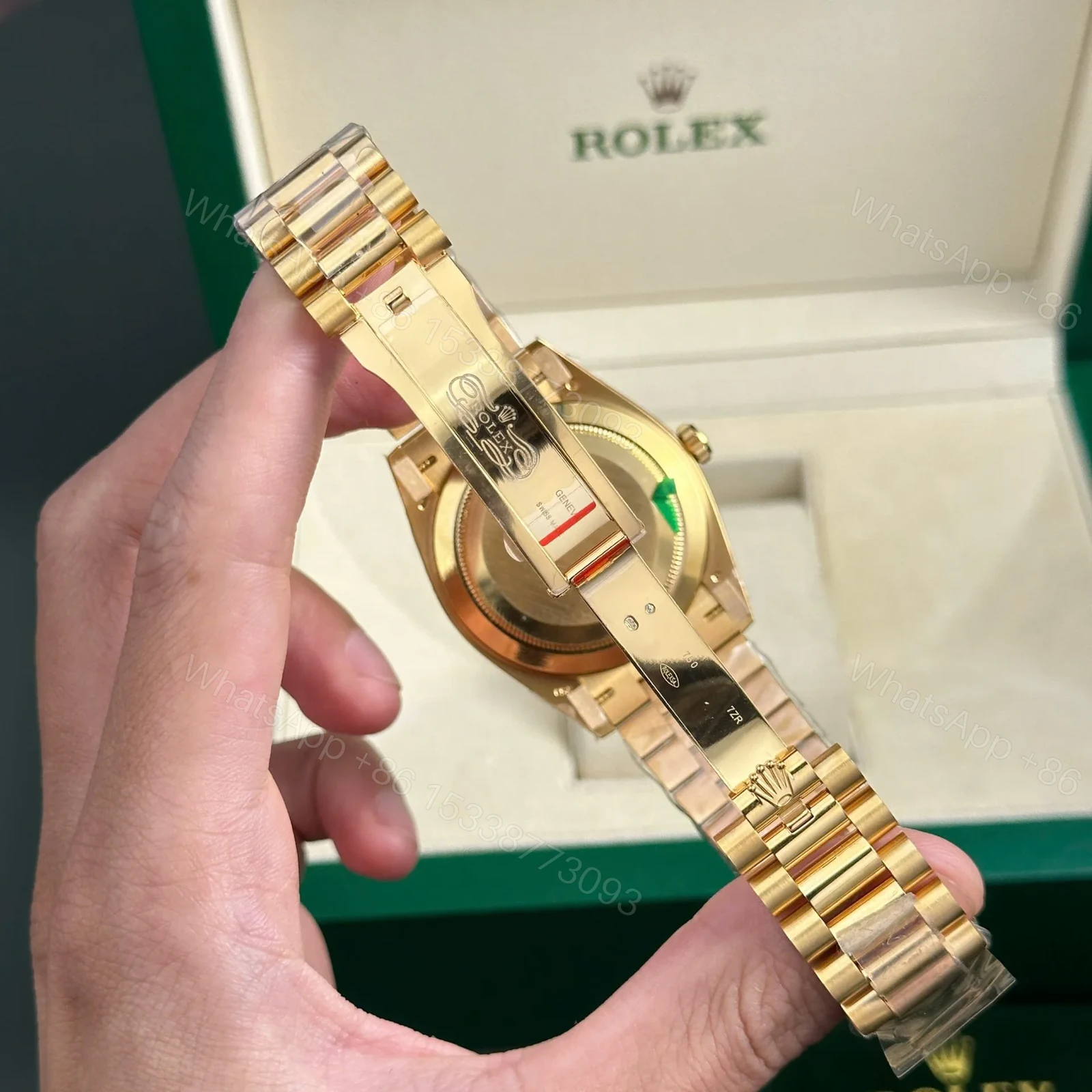View 8 of Superclone Rolex Day-Date Champagne Diamond Dial 128238-0132 36 mm