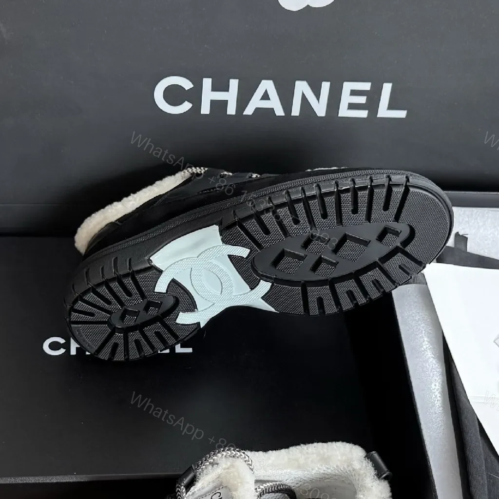 View 5 of Chunky Luxe Shearling Lace-Up Sneakers - Premium Comfort