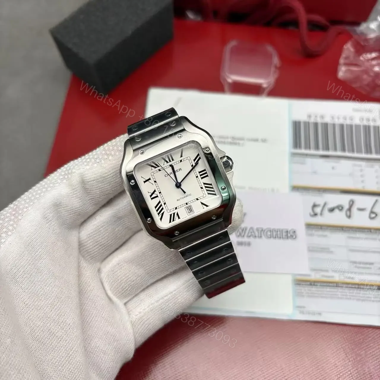 View 2 of Cartier Santos Date Swiss Made Replica W20060D6