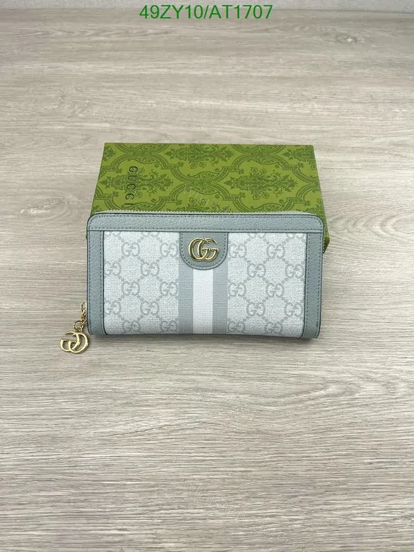 View 9 of Gucci Dupe Zip Around Wallet with Gold-Toned Hardware GG Supreme TQN532