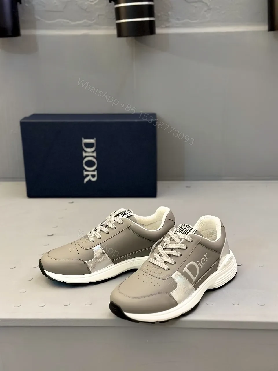 View 7 of Chic Leather High-Top Sneaker with Luxe Comfort Technology