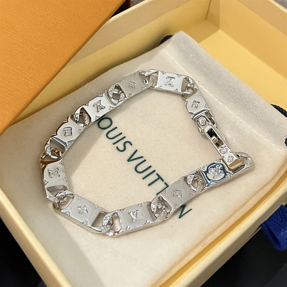 View 2 of Louis Vuitton Monogram Tied Up Bracelet Silver M0921M