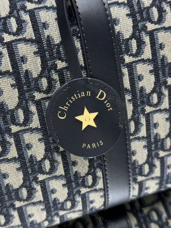 View 2 of Navy Monogram Satchel: Luxe Crossbody Bag in Leather Trim