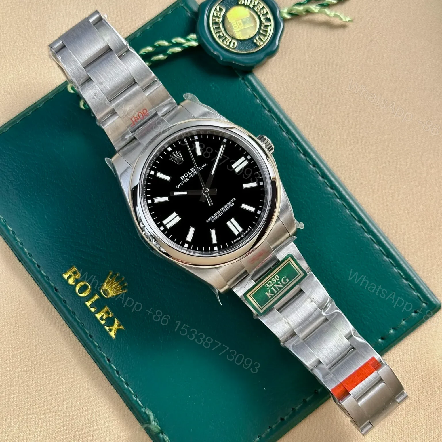 View 3 of Replica Rolex Oyster Perpetual Black Dial 124300 41 mm
