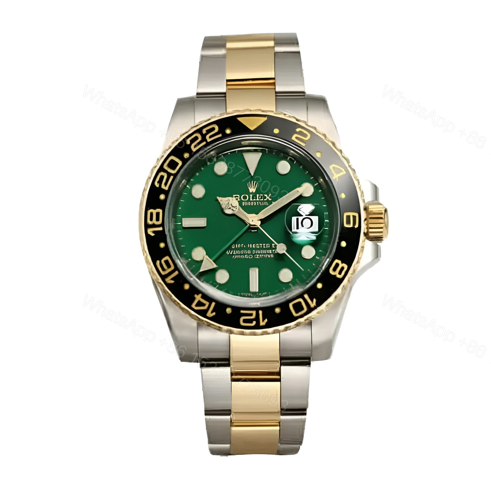 Rolex Gmt Green Steel Replica — view 1