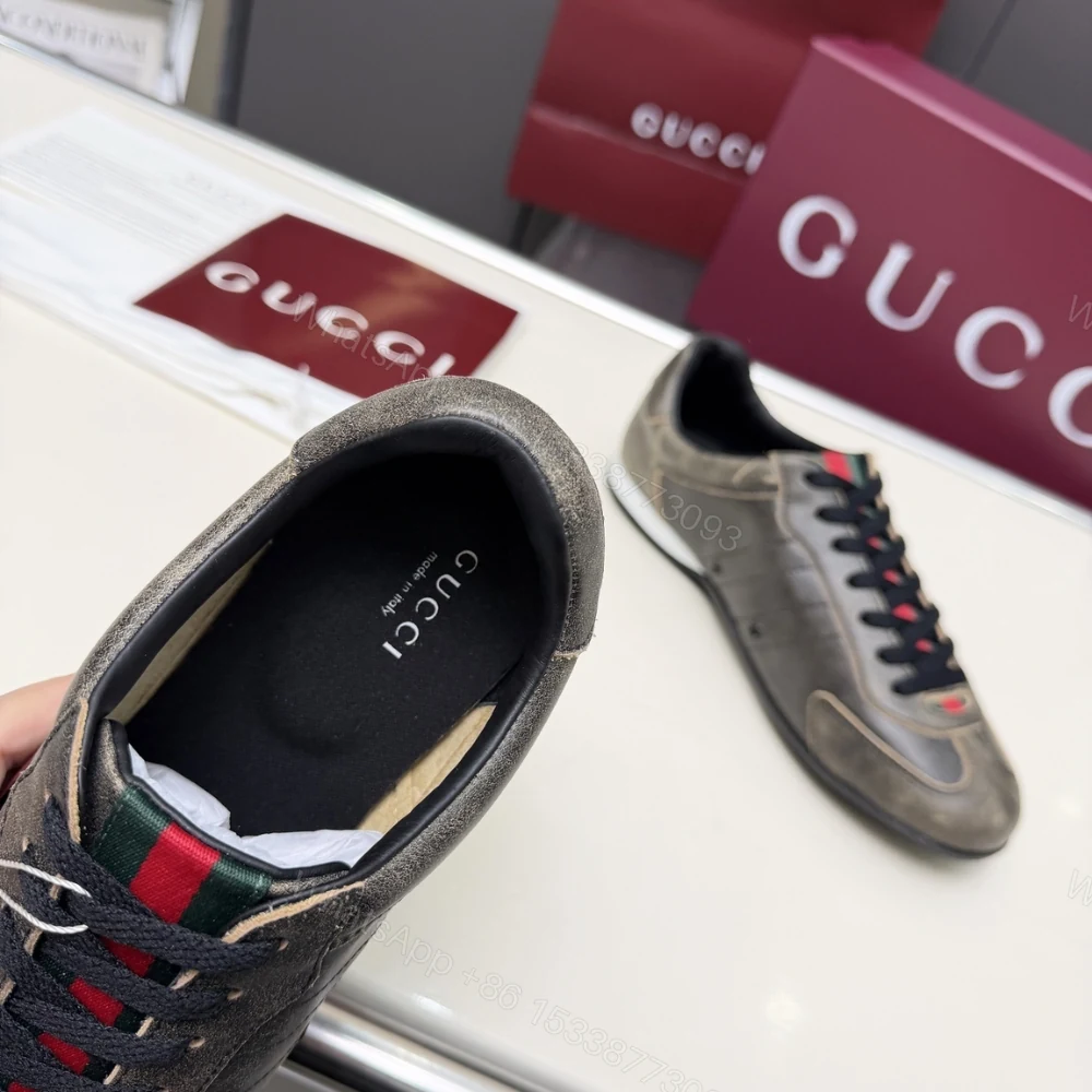 View 7 of Gucci Men Shift Trainers Black 857018 Aaf0E 1086