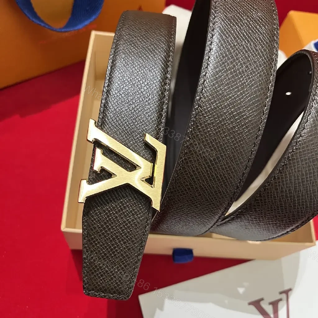 View 4 of Structured Black Leather Belt with Gold Buckle - Premium Durability