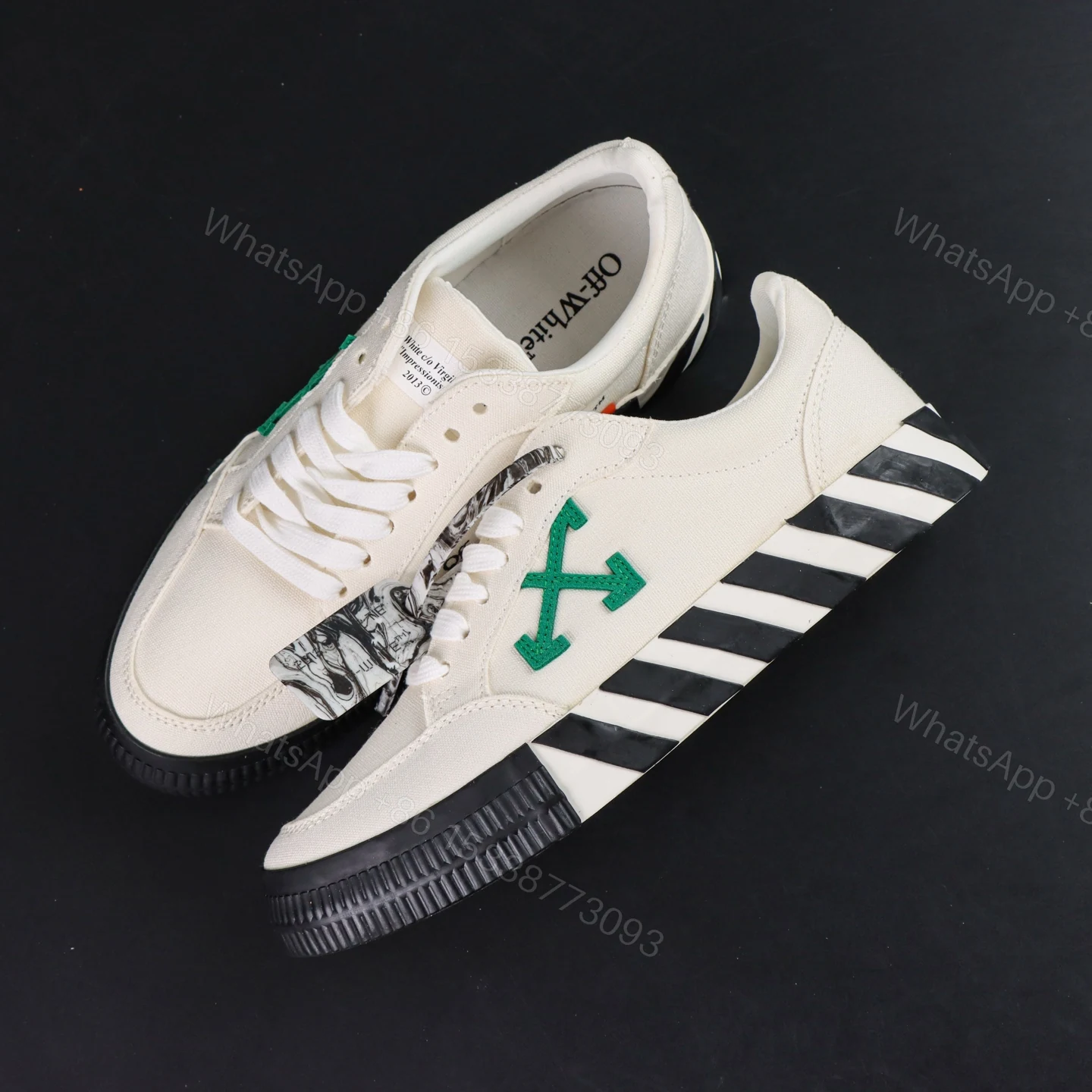 View 8 of Off White Low Vulcanised White Green
