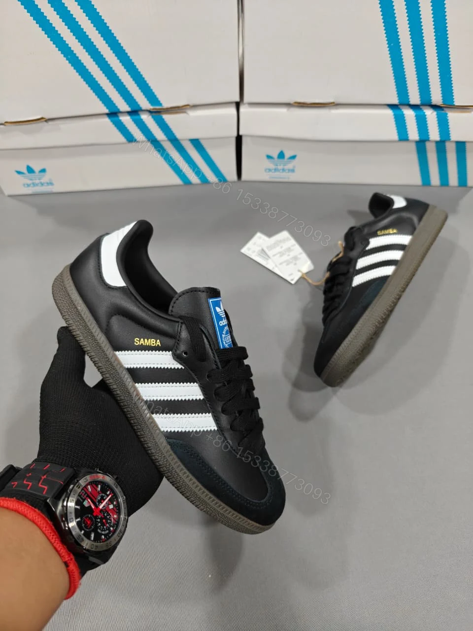 View 5 of FIRST COPY Adidas Originals Samba Black Unisex