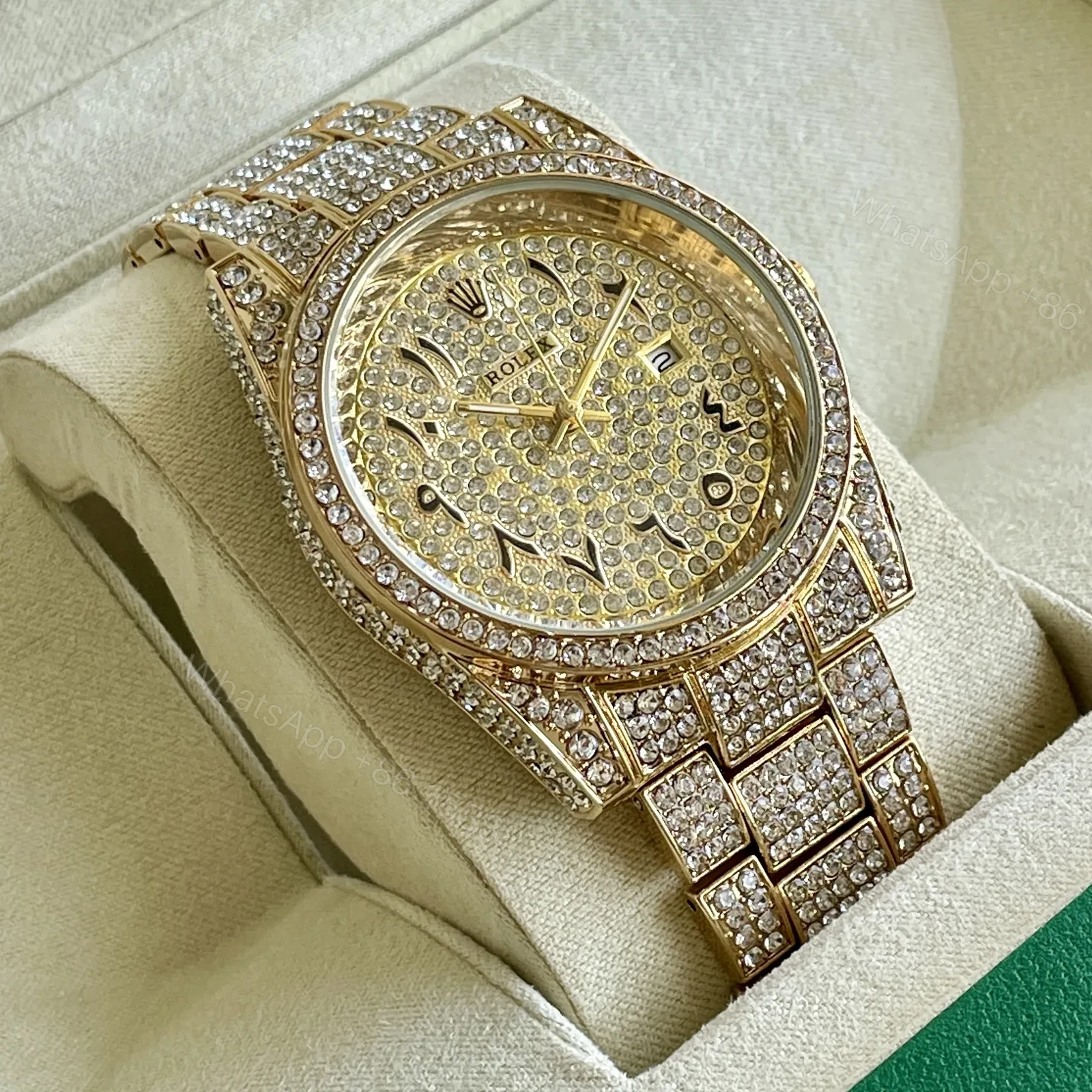 Rolex Arabic Golden Daimond — view 1