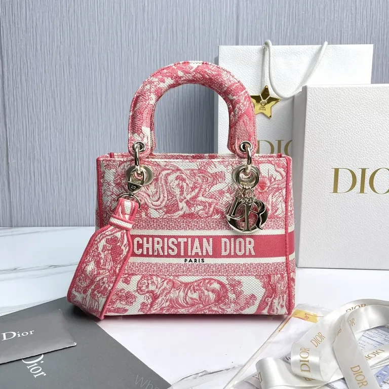 Bold Pink Dior-Inspired Handbag: All-Day Luxe Statement — view 1