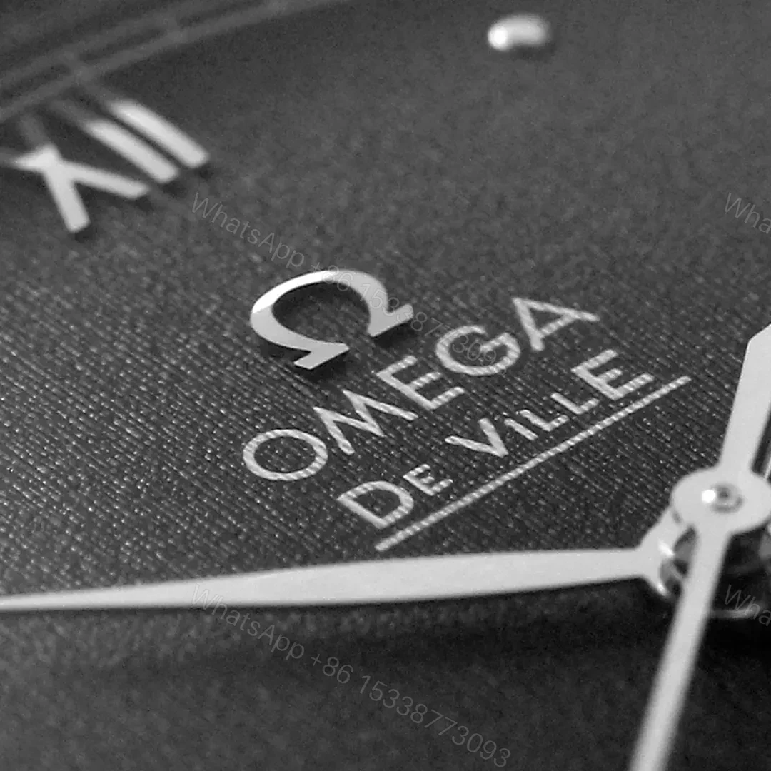 View 5 of Omega DeVille Prestige Black Dial Stainless Steel Bracelet Watch 39.5mm