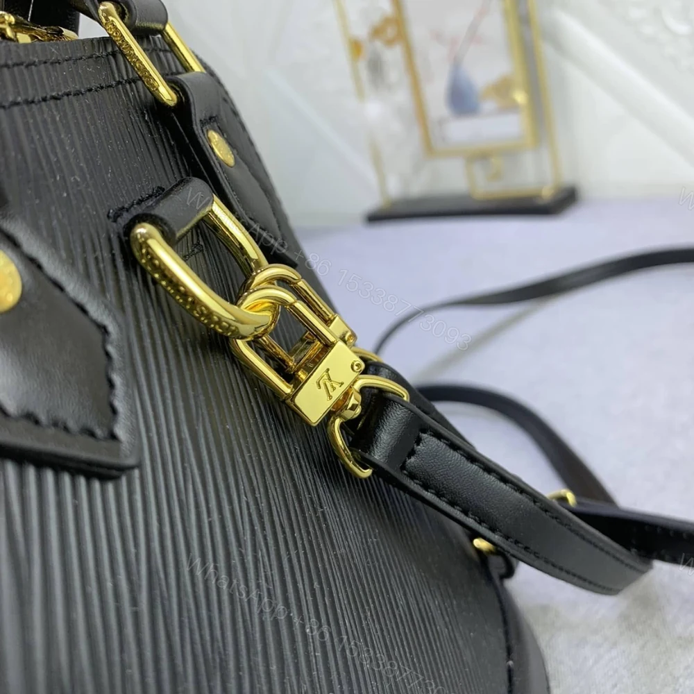 View 7 of Louis Vuitton Alma Backpack Epi Leather Black 20Cm M25103