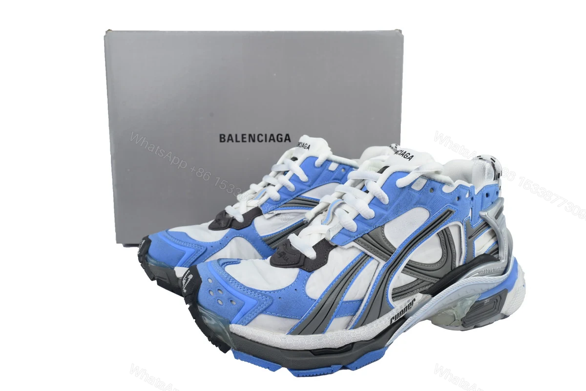 View 5 of Balenciaga Runner Sneaker 'Worn-Out - Blue Grey' 772774 W3RNY 4912