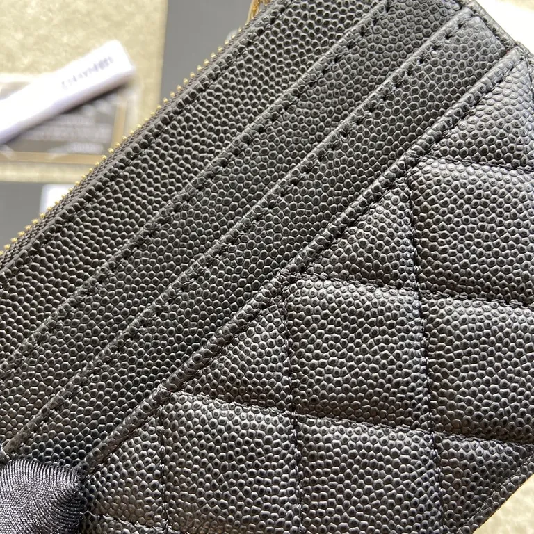 View 3 of Chanel Style Cardholder: Quilted Luxury in Compact Icon