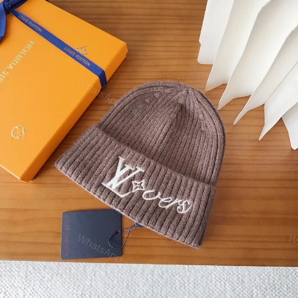View 3 of Lux Knit Beanie — Cozy Warmth, Designer Embroidery, Modern Edge