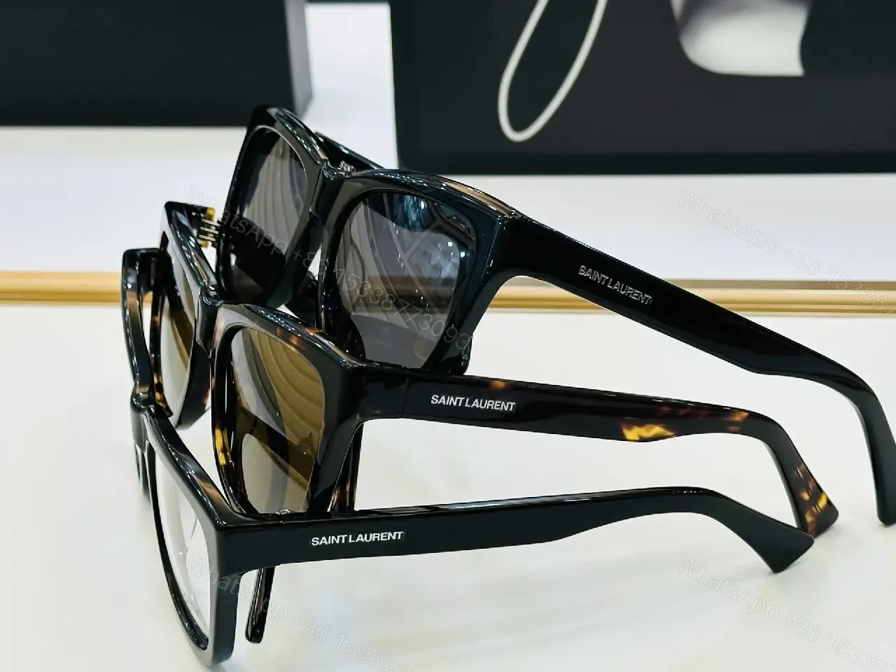 View 6 of Bold Black Acetate Sunglasses: Refined Everyday Luxury