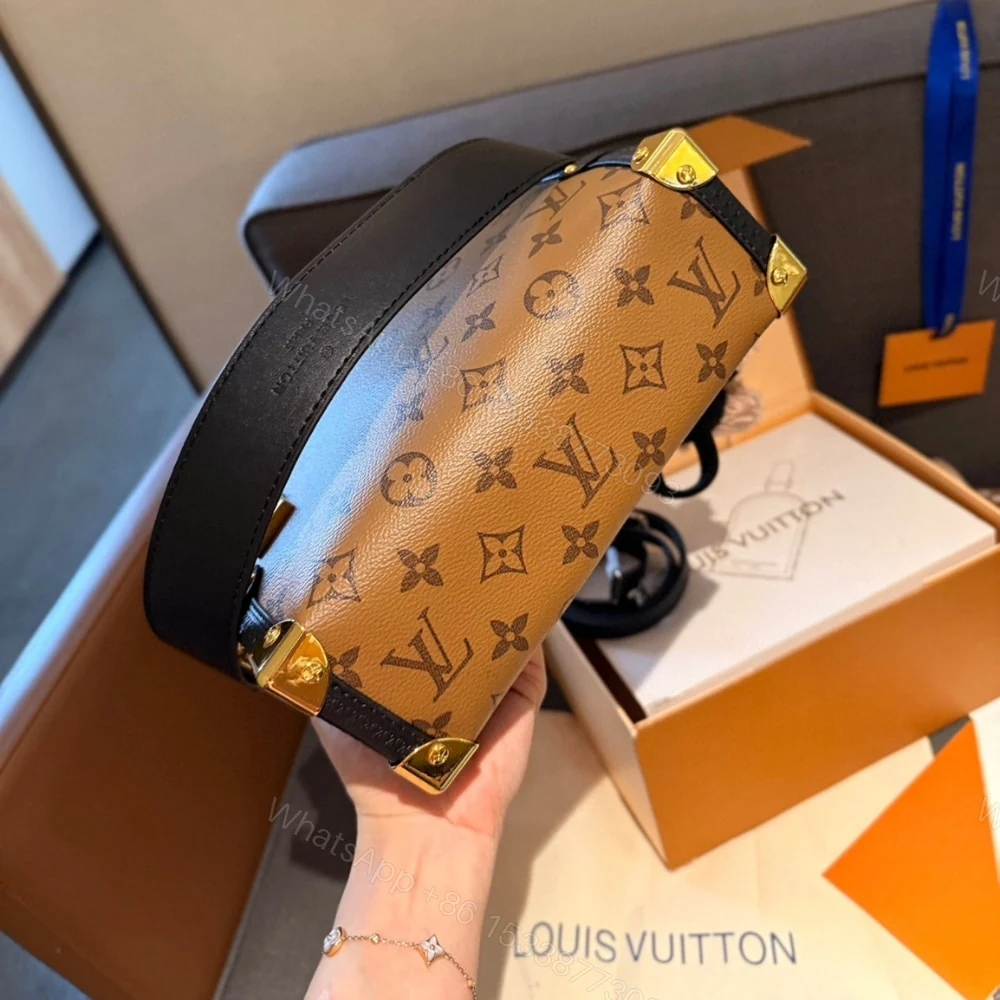 View 5 of Louis Vuitton Side Trunk Monogram Bag Brown 23Cm M47139