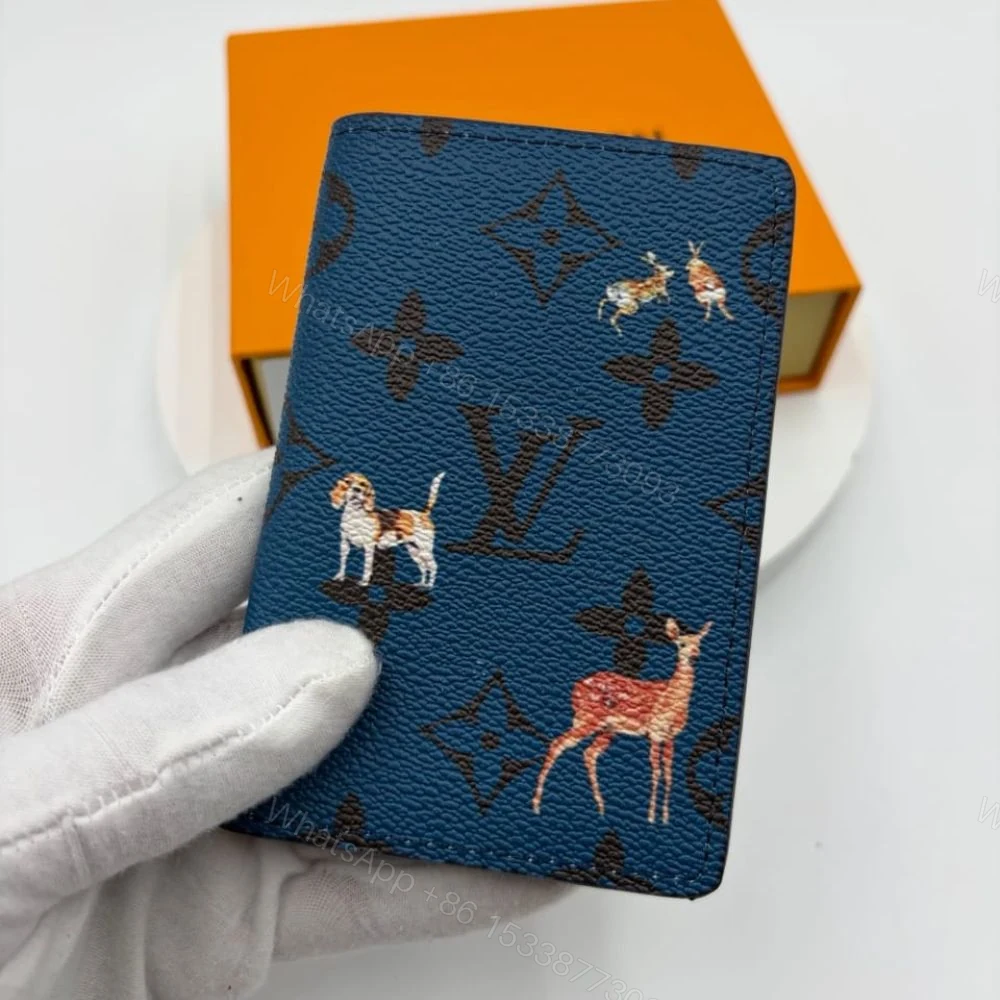 View 2 of Louis Vuitton Pocket Organizer Monogram Forest Navy 14Cm M26979