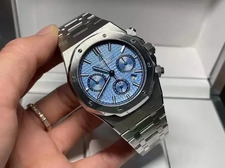 View 9 of Replica Audemars Piguet Royal Oak Selfwinding Chronograph Blue 26317BC.OO.1256BC.01